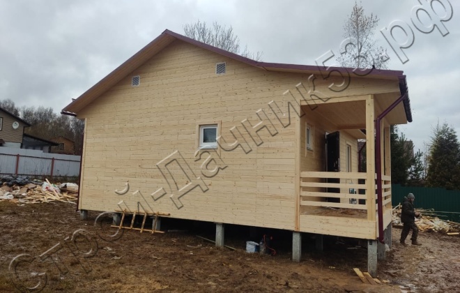 4 Каркасный дом Д-139, 8х7 м, 62 М²,  Московская область, Сергиево-Посадский район, ДНТ Удачное (4)